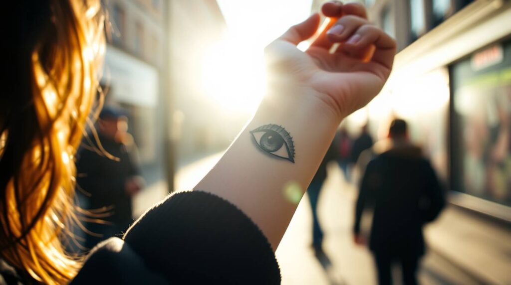 micro realistic tattoo