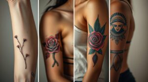 Comparison of tattoo styles including fine line, realism, neo-traditional, and cultural.