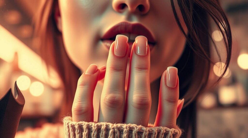 oung woman getting a manicure at a Mississauga nail salon